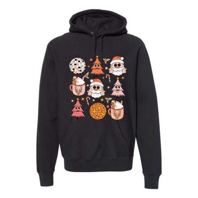 Funky Festive Santa Claus Holiday Vibes Premium Hoodie