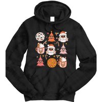 Funky Festive Santa Claus Holiday Vibes Tie Dye Hoodie