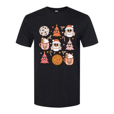 Funky Festive Santa Claus Holiday Vibes Softstyle CVC T-Shirt