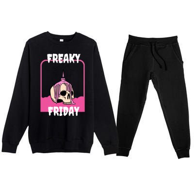 Freaky Friday Skeleton Premium Crewneck Sweatsuit Set