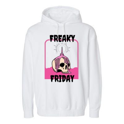 Freaky Friday Skeleton Garment-Dyed Fleece Hoodie