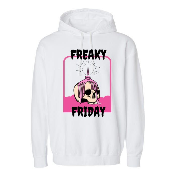 Freaky Friday Skeleton Garment-Dyed Fleece Hoodie