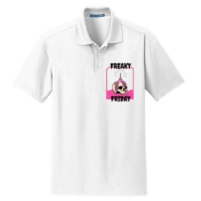 Freaky Friday Skeleton Dry Zone Grid Polo