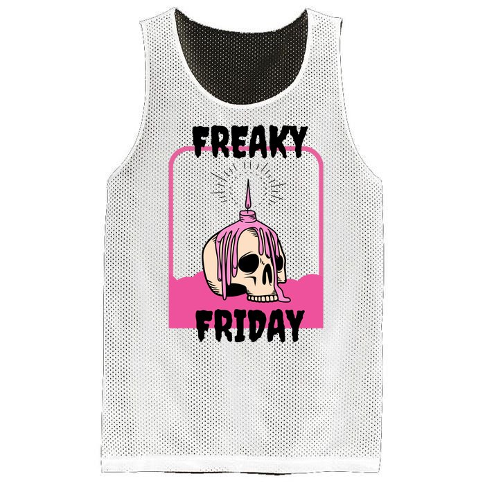 Freaky Friday Skeleton Mesh Reversible Basketball Jersey Tank