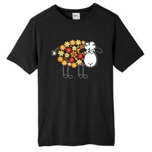 Funny Flower Sheepp Design For Farming Lovers Tall Fusion ChromaSoft Performance T-Shirt