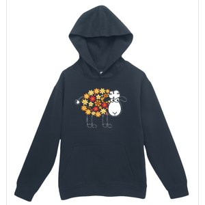 Funny Flower Sheepp Design For Farming Lovers Urban Pullover Hoodie