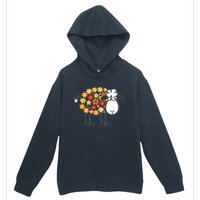 Funny Flower Sheepp Design For Farming Lovers Urban Pullover Hoodie