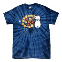 Funny Flower Sheepp Design For Farming Lovers Tie-Dye T-Shirt