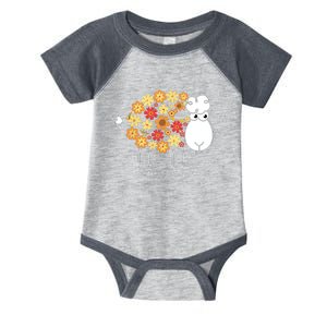 Funny Flower Sheepp Design For Farming Lovers Infant Baby Jersey Bodysuit