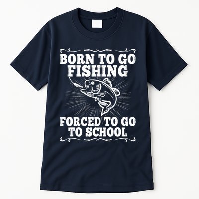 Funny Fishing Saying Fisherman Outfit Angler Boy Girl Tall T-Shirt