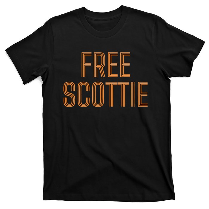 Funny Free Scottie Mug Shot Humour T-Shirt