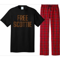 Funny Free Scottie Mug Shot Humour Pajama Set