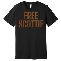 Funny Free Scottie Mug Shot Humour Premium T-Shirt