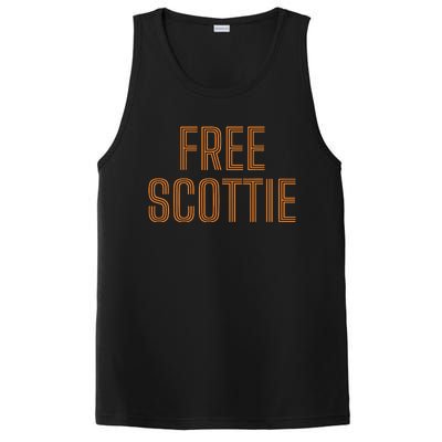 Funny Free Scottie Mug Shot Humour PosiCharge Competitor Tank