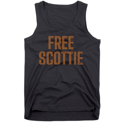 Funny Free Scottie Mug Shot Humour Tank Top