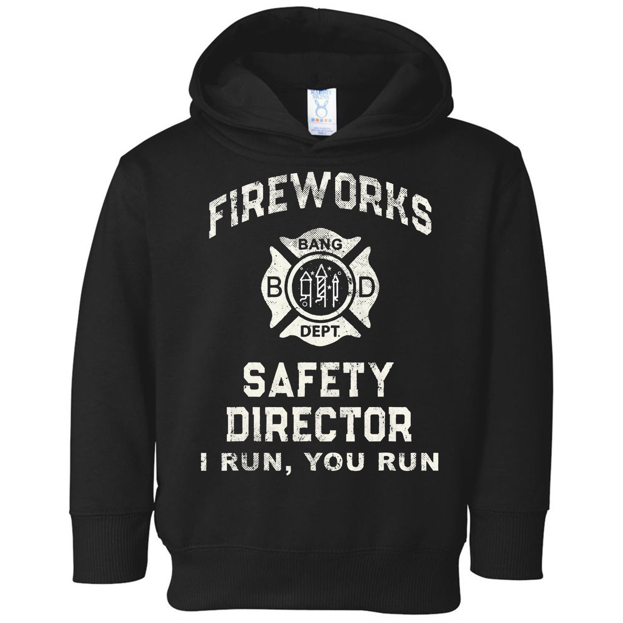 Funny FIREWORKS SAFETY DIRECTOR Firefighter America Red Pyro Toddler Hoodie