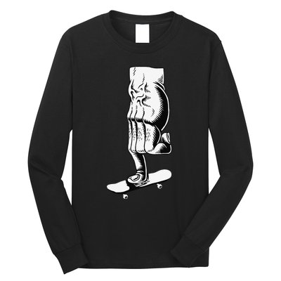 Fingerboard Finger Skateboard Skate Fingerboarding Long Sleeve Shirt