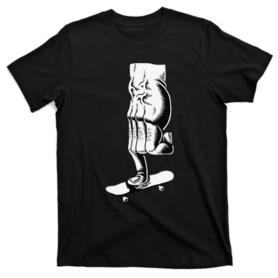 Fingerboard Finger Skateboard Skate Fingerboarding T-Shirt