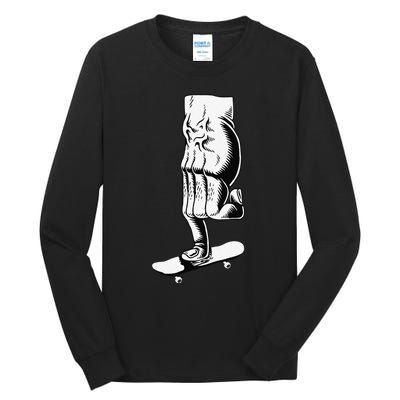 Fingerboard Finger Skateboard Skate Fingerboarding Tall Long Sleeve T-Shirt