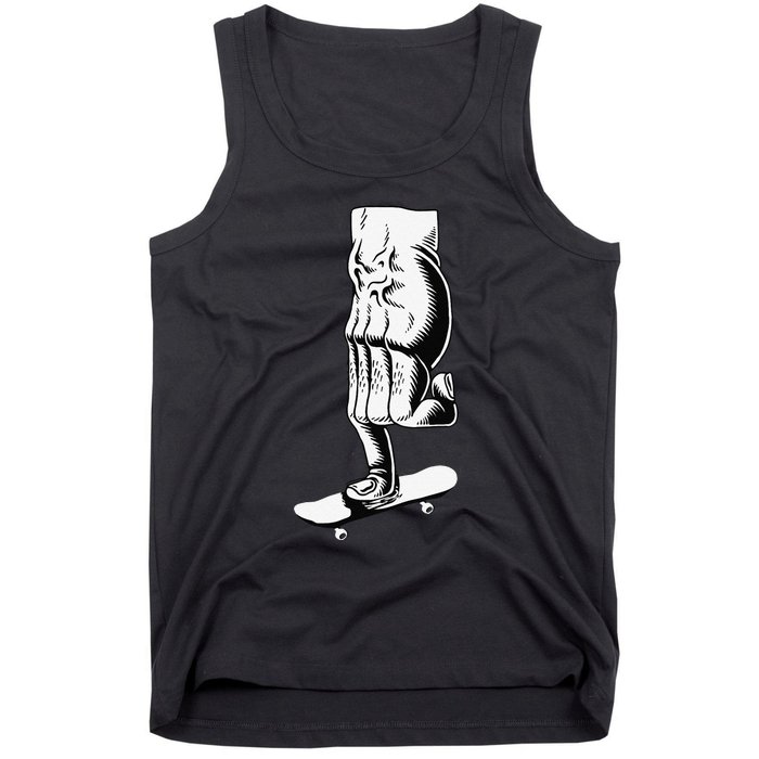 Fingerboard Finger Skateboard Skate Fingerboarding Tank Top