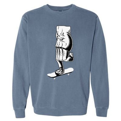 Fingerboard Finger Skateboard Skate Fingerboarding Garment-Dyed Sweatshirt