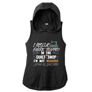 Funny Fabric Sewing Quilting Gift Ladies PosiCharge Tri-Blend Wicking Draft Hoodie Tank