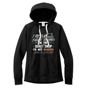 Funny Fabric Sewing Quilting Gift Women's Fleece Hoodie