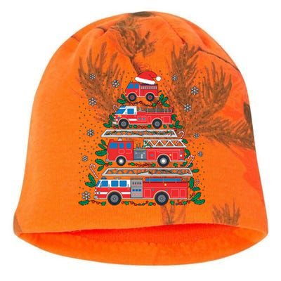 Firefighter Firetruck Santa Christmas Tree Lights Fire Gift Kati - Camo Knit Beanie