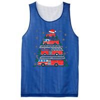 Firefighter Firetruck Santa Christmas Tree Lights Fire Gift Mesh Reversible Basketball Jersey Tank