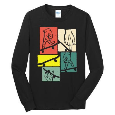 Fingerboard Fingerboarding Skateboarding Tall Long Sleeve T-Shirt