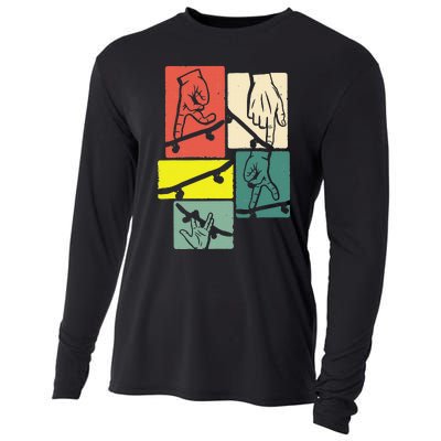 Fingerboard Fingerboarding Skateboarding Cooling Performance Long Sleeve Crew