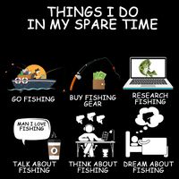 Funny Fishing Shirt Things I Do In My Spare Time City Backpack