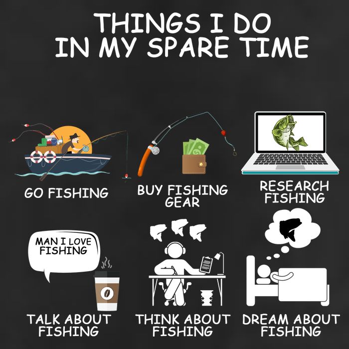 Funny Fishing Shirt Things I Do In My Spare Time Adult Drive Performance Visor
