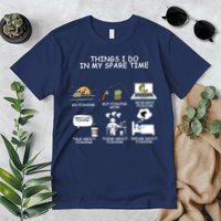 Funny Fishing Shirt Things I Do In My Spare Time Premium T-Shirt
