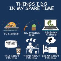 Funny Fishing Shirt Things I Do In My Spare Time Kids T-Shirt