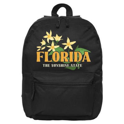 Florida FL Sunshine State 16 in Basic Backpack