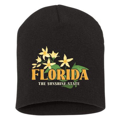 Florida FL Sunshine State Short Acrylic Beanie
