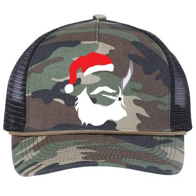 Funny Face Santa Clause Smoking Weed Christmas Marijuana Retro Rope Trucker Hat Cap