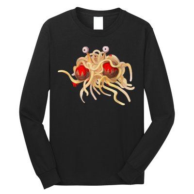 FSM Flying Spaghetti Monster Funny Pastafarian Atheist Long Sleeve Shirt