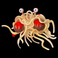 FSM Flying Spaghetti Monster Funny Pastafarian Atheist Drawstring Bag