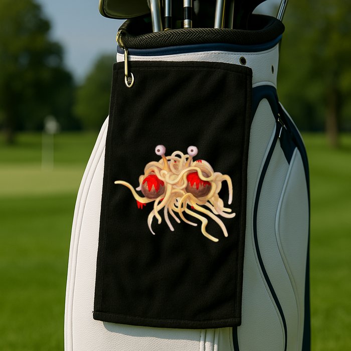 FSM Flying Spaghetti Monster Funny Pastafarian Atheist Golf Towel