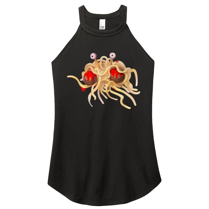 FSM Flying Spaghetti Monster Funny Pastafarian Atheist Women's Perfect Tri Rocker Tank