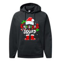 Festive Family Santa Hat Set for Christmas Gathering Performance Fleece Hoodie