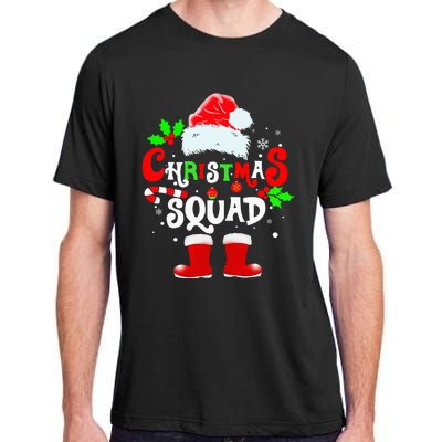 Festive Family Santa Hat Set for Christmas Gathering Adult ChromaSoft Performance T-Shirt