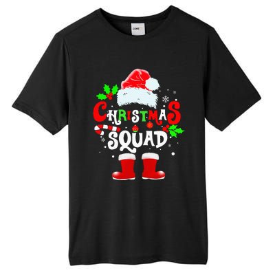 Festive Family Santa Hat Set for Christmas Gathering Tall Fusion ChromaSoft Performance T-Shirt