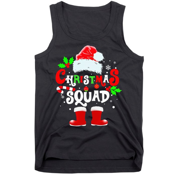 Festive Family Santa Hat Set for Christmas Gathering Tank Top