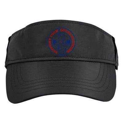 Funny Fishing Support Your Local Hookers Top For Dad Adult Drive Performance Visor