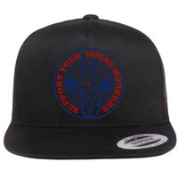 Funny Fishing Support Your Local Hookers Top For Dad Flat Bill Trucker Hat