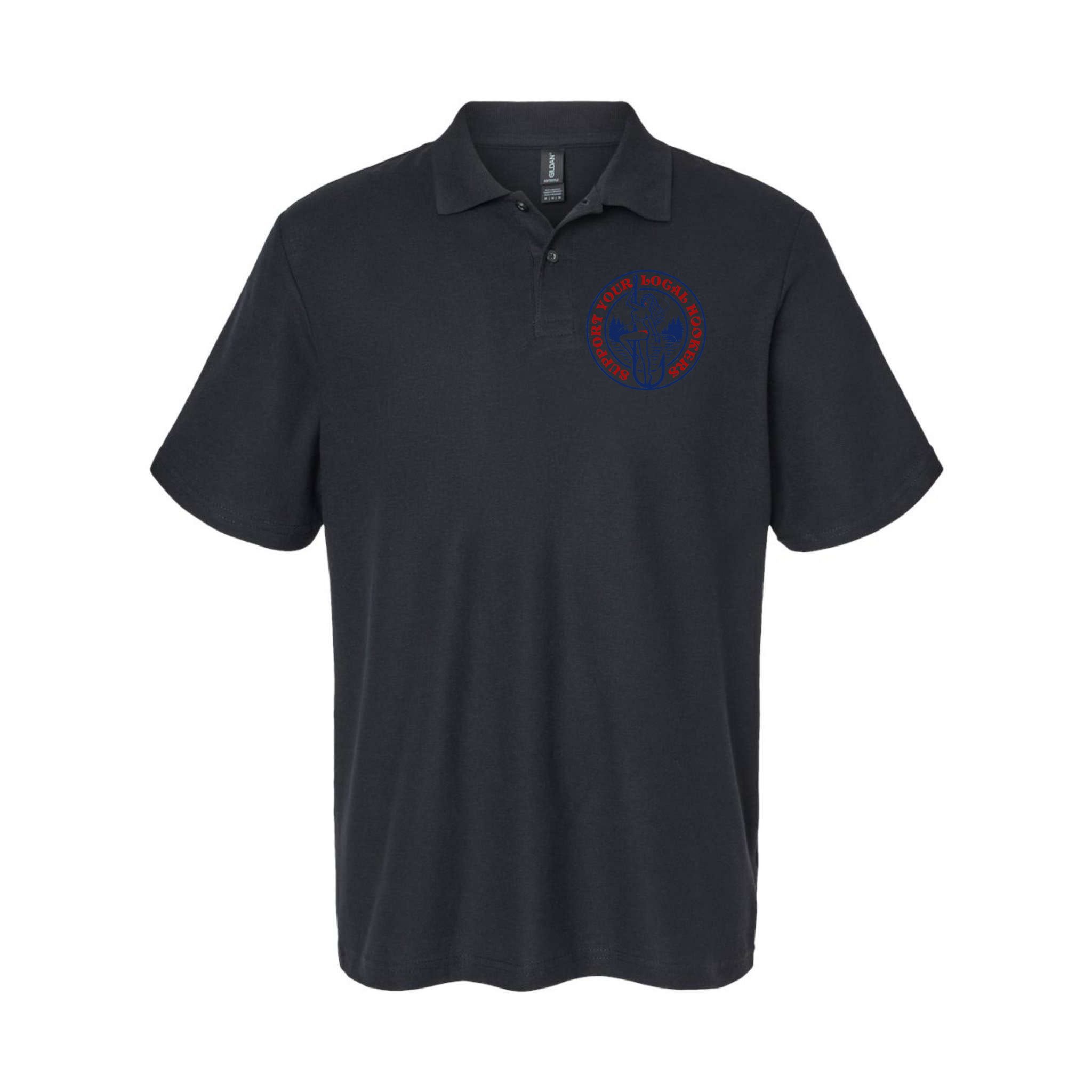 Funny Fishing Support Your Local Hookers Top For Dad Polo