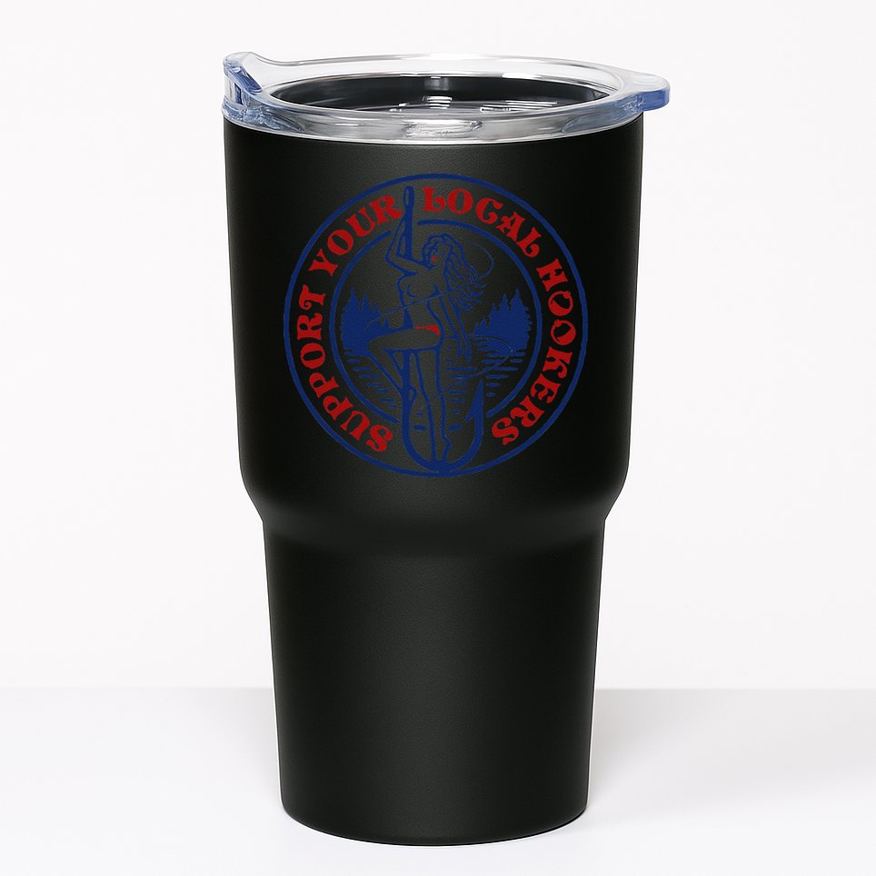 Funny Fishing Support Your Local Hookers Top For Dad Tumbler